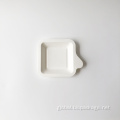 Paper Cake Holder Disposable square bagasse cake holder Manufactory